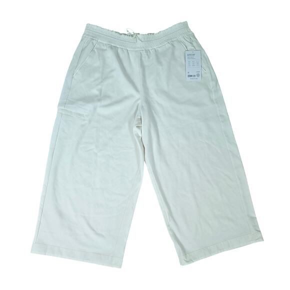 Athleta Pants - Athleta Triumph Wide Leg Crop Pants - Magnolia White - Large - 544711 - NWT